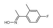 1-(4-fluoro-2-methyl-phenyl)-ethanone oxime Structure