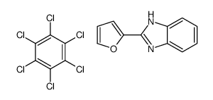2-(furan-2-yl)-1H-benzimidazole,1,2,3,4,5,6-hexachlorobenzene Structure