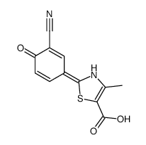 2-(3-cyano-4-oxocyclohexa-2,5-dien-1-ylidene)-4-methyl-3H-1,3-thiazole-5-carboxylic acid Structure