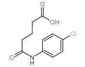 5-[(4-氯苯基)氨基]-5-氧代戊酸结构式