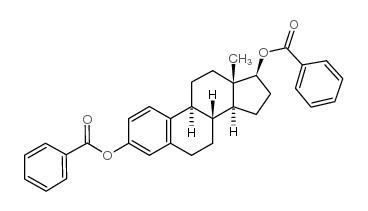 [(8R,9S,13S,14S,17S)-3-benzoyloxy-13-methyl-6,7,8,9,11,12,14,15,16,17-decahydrocyclopenta[a]phenanthren-17-yl] benzoate结构式