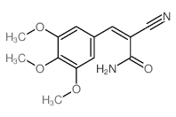 (Z)-2-cyano-3-(3,4,5-trimethoxyphenyl)prop-2-enamide结构式