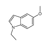 1-乙基-5-甲氧基吲哚结构式
