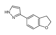 5-(2,3-dihydro-1-benzofuran-5-yl)-1H-pyrazole Structure