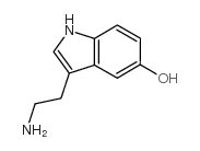 5-hüdroksütrüptamiini struktuur