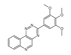 3-(3,4,5-trimethoxyphenyl)-[1,2,4]triazino[5,6-c]quinoline结构式