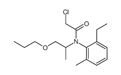 2-Chloro-N-(2-ethyl-6-methyl-phenyl)-N-(1-methyl-2-propoxy-ethyl)-acetamide结构式
