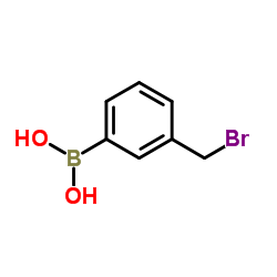 3-(溴甲基)苯硼酸结构式