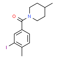 (3-iodo-4-methylphenyl)(4-methylpiperidin-1-yl)methanone Structure