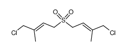 bis(4-chloro-3-methylbut-2-enyl) sulfone Structure