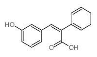 3-(3-hydroxyphenyl)-2-phenyl-prop-2-enoic acid Structure