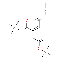 (Z)-1-Propene-1,2,3-tris(carboxylic acid trimethylsilyl) ester Structure
