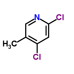 2,4-二氯-5-甲基吡啶结构式