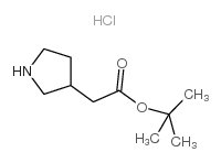 3-TERT-BUTOXYCARBONYLMETHYL-PYRROLIDINE HCL Structure