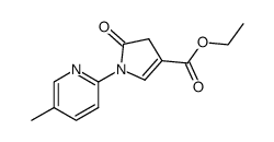 1-(5-Methyl-2-pyridyl)-3-ethoxycarbonyl-2-pyrrolin-5-on Structure
