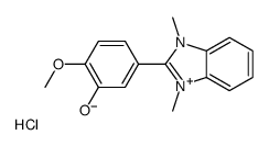 5-(1,3-dimethylbenzimidazol-3-ium-2-yl)-2-methoxyphenol,chloride结构式