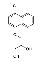 3-(4-chloronaphthalen-1-yl)oxypropane-1,2-diol结构式