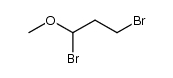 1,3-dibromo-1-methoxypropane结构式