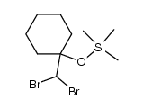 1-dibromomethyl-1-(trimethylsiloxy)cyclohexane Structure