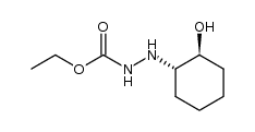 N'-(trans-2-hydroxy-cyclohexyl)-hydrazinecarboxylic acid ethyl ester结构式
