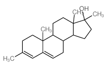 Androsta-3,5-dien-17-ol,3,17-dimethyl-, (17b)- (9CI)结构式