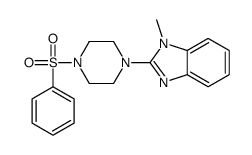 Piperazine, 1-(1-methyl-1H-benzimidazol-2-yl)-4-(phenylsulfonyl)- (9CI) picture