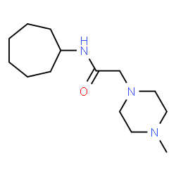 1-Piperazineacetamide,N-cycloheptyl-4-methyl-(9CI) Structure