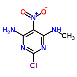 2-Chloro-N-methyl-5-nitro-4,6-pyrimidinediamine结构式
