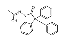 N-(2-oxo-3,3-diphenylindol-1-yl)acetamide结构式