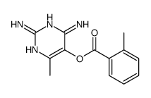 (2,4-diamino-6-methylpyrimidin-5-yl) 2-methylbenzoate Structure