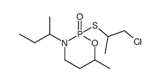 3-sec-Butyl-2-(2-chloro-1-methyl-ethylsulfanyl)-6-methyl-[1,3,2]oxazaphosphinane 2-oxide结构式