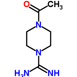 4-乙酰基哌嗪-1-甲脒结构式