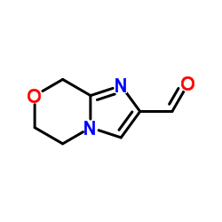 5,6-二氢-8H-咪唑并[2,1-c][1,4]恶嗪-2-甲醛结构式
