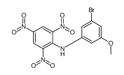 N-(3-bromo-5-methoxyphenyl)-2,4,6-trinitroaniline Structure