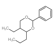 5-ethyl-2-phenyl-4-propyl-1,3-dioxane结构式