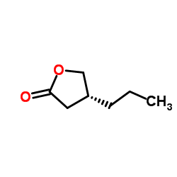 (R)-二氢-4-丙基-2(3H)-呋喃酮结构式