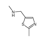 甲基[(2-甲基-1,3-噻唑-5-基)甲基]胺结构式