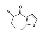 5-bromo-5,6,7,8-tetrahydrocyclohepta[b]thiophen-4-one Structure