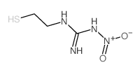 hydroxy-oxo-[(N-(2-sulfanylethyl)carbamimidoyl)amino]azanium Structure
