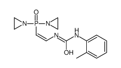1-[(E)-2-[bis(aziridin-1-yl)phosphoryl]ethenyl]-3-(2-methylphenyl)urea Structure
