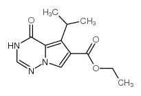 ETHYL 5-ISOPROPYL-4-OXO-3,4-DIHYDROPYRROLO[2,1-F][1,2,4]TRIAZINE-6-CARBOXYLATE picture