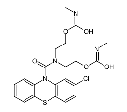 2-[(2-chlorophenothiazine-10-carbonyl)-[2-(methylcarbamoyloxy)ethyl]amino]ethyl N-methylcarbamate Structure