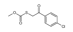 S-(2-(4-chlorophenyl)-2-oxoethyl) O-methyl carbonothioate结构式
