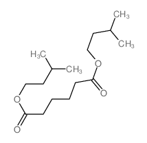 Hexanedioic acid,1,6-bis(3-methylbutyl) ester structure