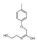 N-(2-hydroxyethyl)-2-(4-methylphenoxy)acetamide Structure