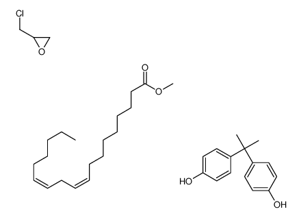 2-(chloromethyl)oxirane,4-[2-(4-hydroxyphenyl)propan-2-yl]phenol,methyl (9Z,12Z)-octadeca-9,12-dienoate结构式