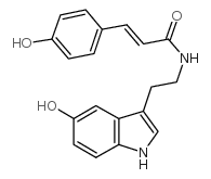 N-(p-香豆酰)-羟色胺结构式