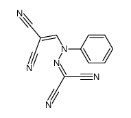 alpha-(2-(2,2-dicyanovinyl)-2-phenyl hydrazono)malononitrile结构式