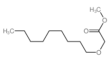 Acetic acid,2-(nonyloxy)-, methyl ester Structure