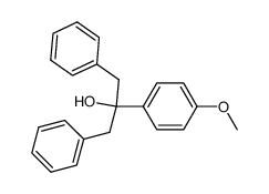 2-(4-methoxyphenyl)-1,3-diphenylpropan-2-ol结构式